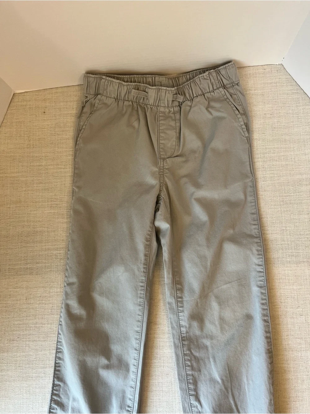 GAP Kids Gray Elastic-Waist Jogger Pants
